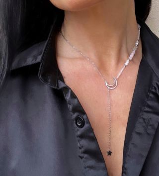 🩷💖🤍🌙NÁHRDELNÍK ✨🤍💖🩷 ❤️✨💖HVĚZDNÁ CESTA K SOBĚ🩷🌙❤️ 💖🌸Kombinace Růženínu, Měsíčního kamene a Křišťálu 💖. 🙏Za mě jedna z...